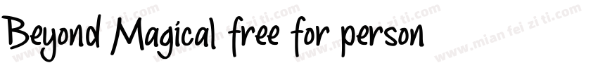 Beyond Magical free for personal us字体转换